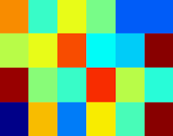 6 x 4 (24 pixel elements) - via Daymix