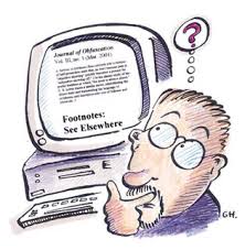 Confused man at computer