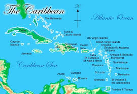 Caribbean map, map of - via Daymix