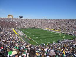   Football   At  Notre Dame   Stadium by    