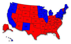       map    America   is still divided