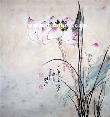 荷叶罗裙一色裁， 芙蓉向脸两边