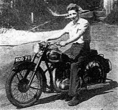      his 300cc diesel  Ariel   The  bike      