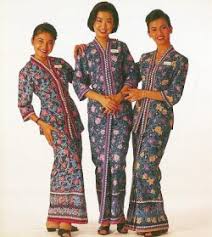 These breezy  sarong kebaya   uniforms    
