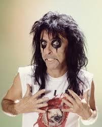 Image <b>...</b> legend <b>Alice Cooper</b> to model: Picture