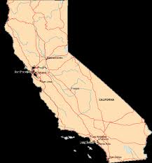 California Cities Map. - via Daymix