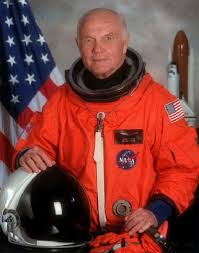 Senator  John Glenn   stumps for    