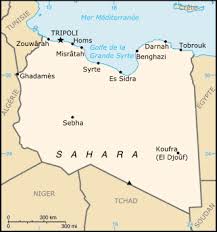 Carte de la Libye