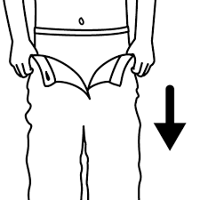   pull down pants  