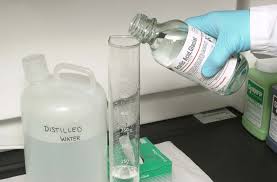 Add 1 part acid to 4 parts distilled