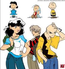 Peanuts characters as manga