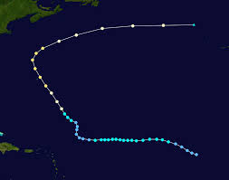 Hurricane Faye (1975) track.