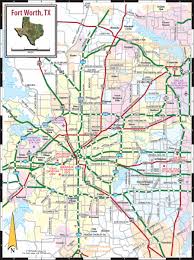 Fort Worth, Texas City Map - via Daymix