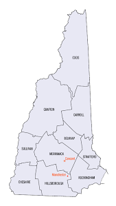 New Hampshire Counties: - via Daymix