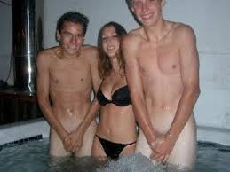 Clothed Female  Naked Male  