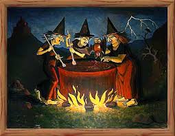 Witches and a Cauldron