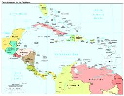 Central America and Caribbean Map