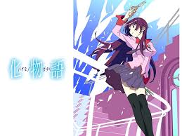 壁紙は「化物語」です。