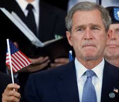 Image george bush with american flag Picture