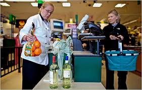 A shopper at a Kings