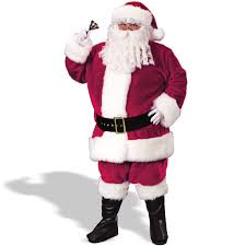 Regency Plush  Santa Suit   Crimson    