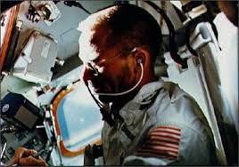 The Fisher Space Pen being used in 