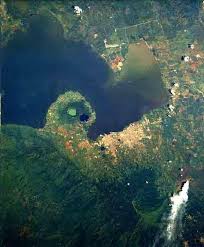 Satellite view of Managua, - via Daymix