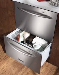 A KitchenAid drawer dishwasher