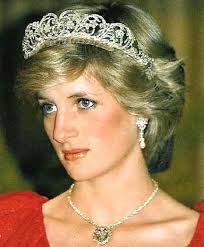 Princess Diana wearing diamond