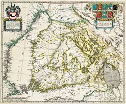 1662. The first printed map of