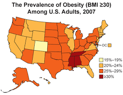 The obesity prevalence - via Daymix