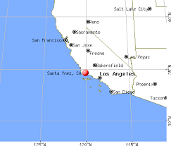 Santa Ynez, California map - via Daymix