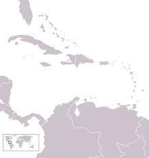 A blank map of the Caribbean, - via Daymix