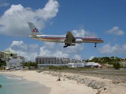 American Airlines Boeing 757 over