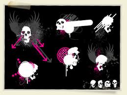 Free Vector Skulls - via Daymix