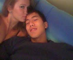 White  Woman Asian   Man Couple in    