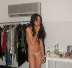   lindsay lohan topless   wearing only    