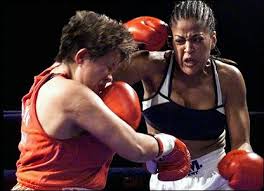 Image <b>Laila Ali</b> (right) punches Crystal <b>...</b> Picture