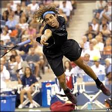 Image <b>James Blake</b> dives for a volley <b>...</b> Picture