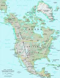   Map   of North  America map  