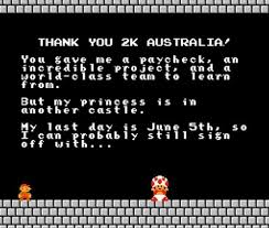 Guy quits job via video game - via Daymix