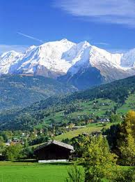 The Alps make up the largest