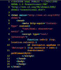 source code HTML with - via Daymix