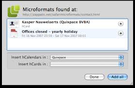 you all the Microformats. - via Daymix