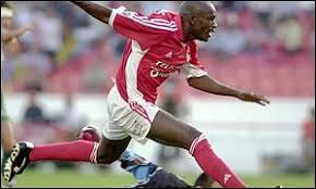 Image <b>Mantorras</b> fires in a goal for <b>...</b> Picture