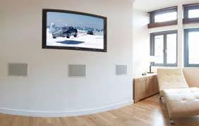 In wall speakers or on wall