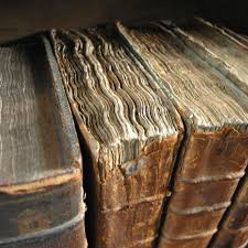 Old book bindings at the