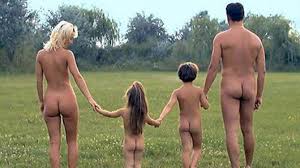 A family of nudists