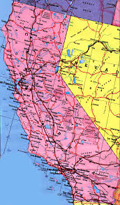 map of the state of  California      