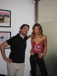 as he now sports Yelp's - via Daymix